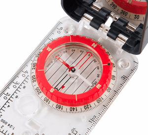 Clamshell-Compass with Ruler-Novaprosports