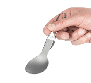 Titanium Alloy Outdoor Travel Spoon Folding Tableware-Novaprosports