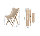 Glamping Lightweight Foldable Camping Chair - Khaki-Novaprosports