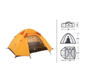 Speedy 3 - 2.4 Kg Hiking Tent - Amber-Novaprosports